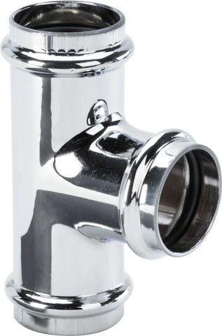 Viega T-Stück 5697 in 32mm Kupfer verchromt