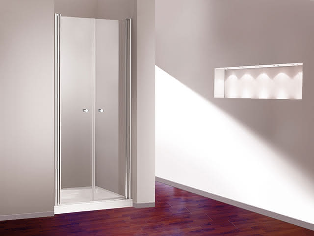Hüppe 501 Design Pendeltür B1000 H1900 in Nische 510632 092 321 chrom/ESG