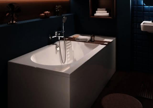 VB Badewanne O.novo 1800x800x525mm Duo Rechteck Weiß Alpin