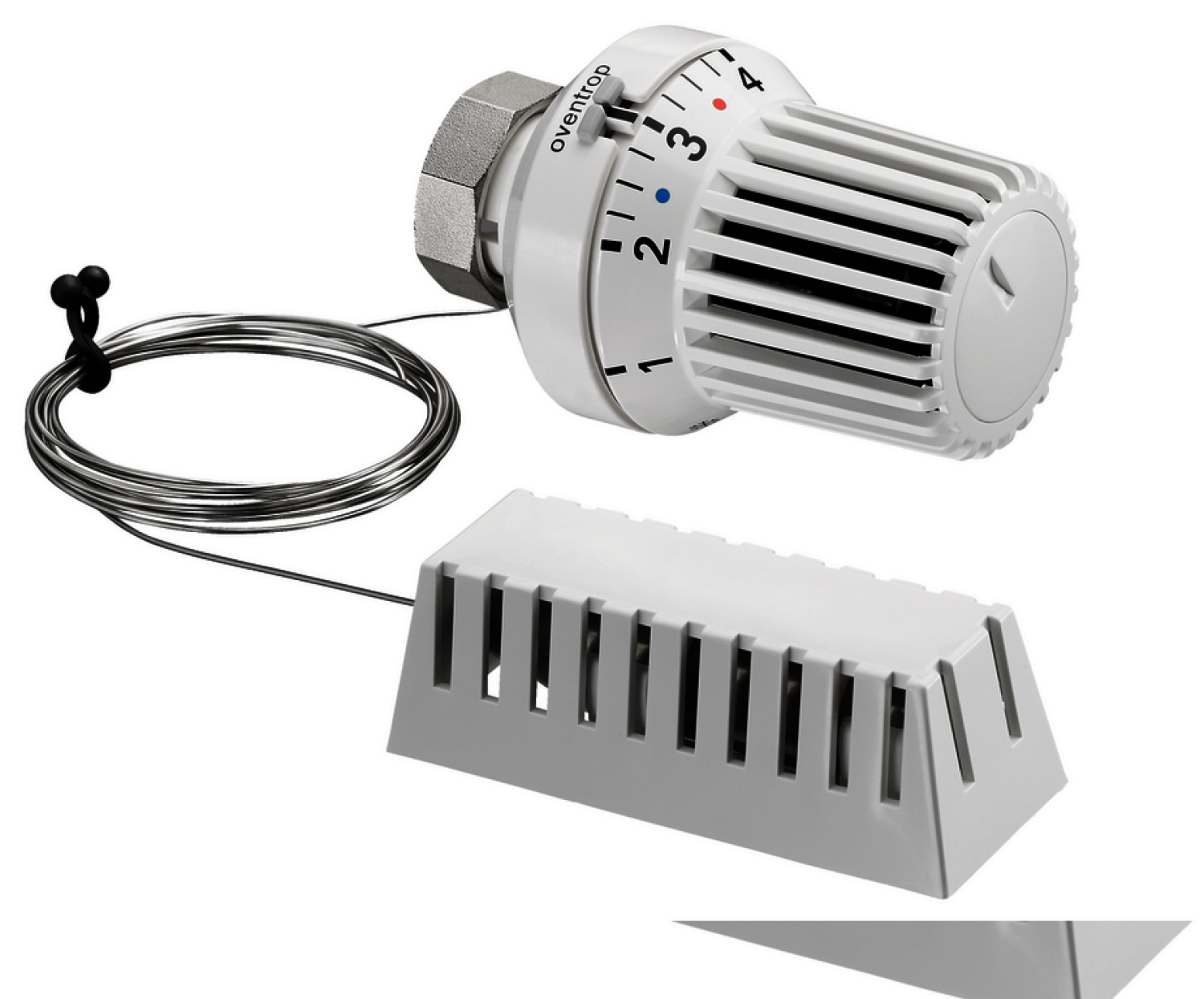 OVENTROP-Thermostat "Uni XH" 7-28 C, 0 * 1-5, Fernfühler 2 m, weiß