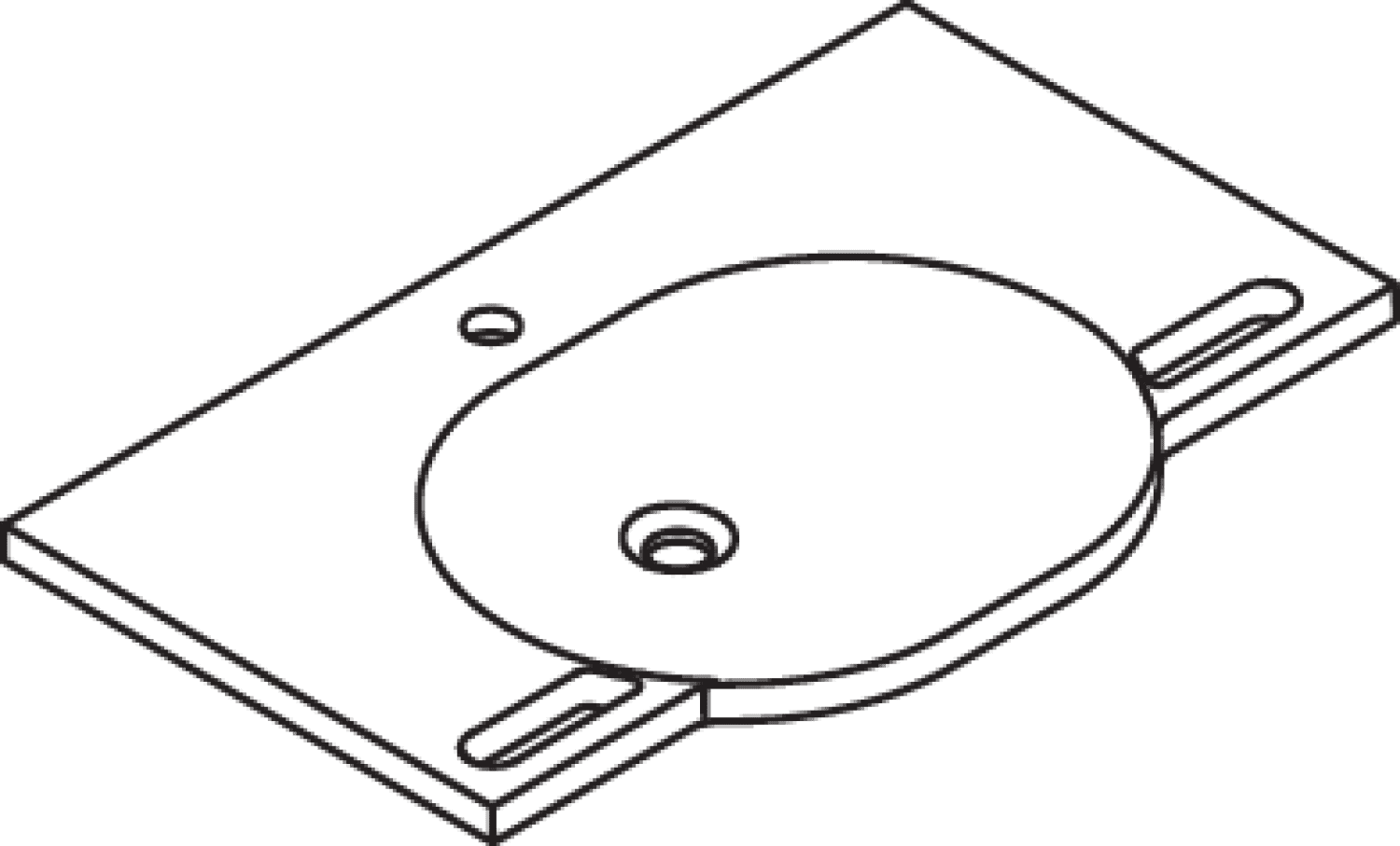 HEWI Waschtisch, B:850mm, T:550mm, alpinweiß, ohne Überlauf, 1 HL