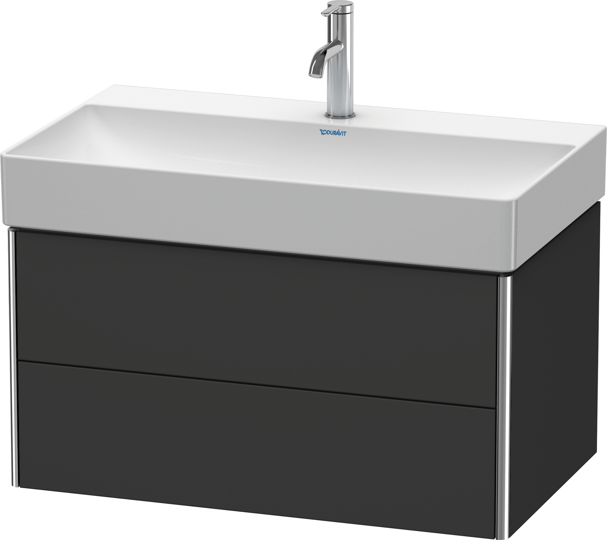 Duravit WTU XSquare 397x784x460mm 2 Schubkästen,Graphit Supermatt