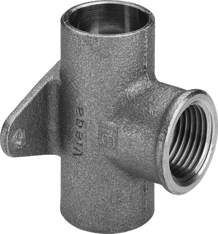 Viega Wandscheiben-T-Stück 94490G in 15mm x Rp1/2 x 15mm Rotguss