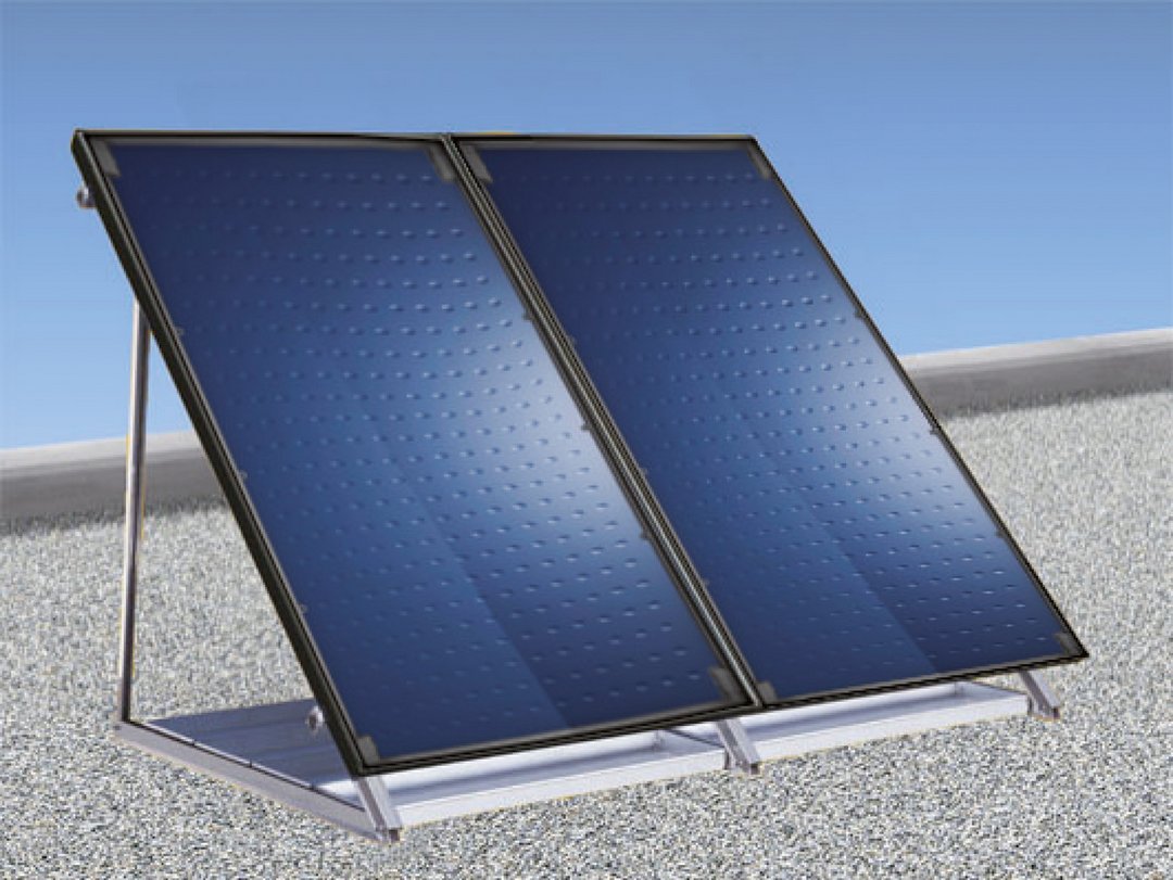 BOSCH Solar-Paket JUPA SO744, Flachdach 6 x FT226-2V, mit Beschwerungswannen
