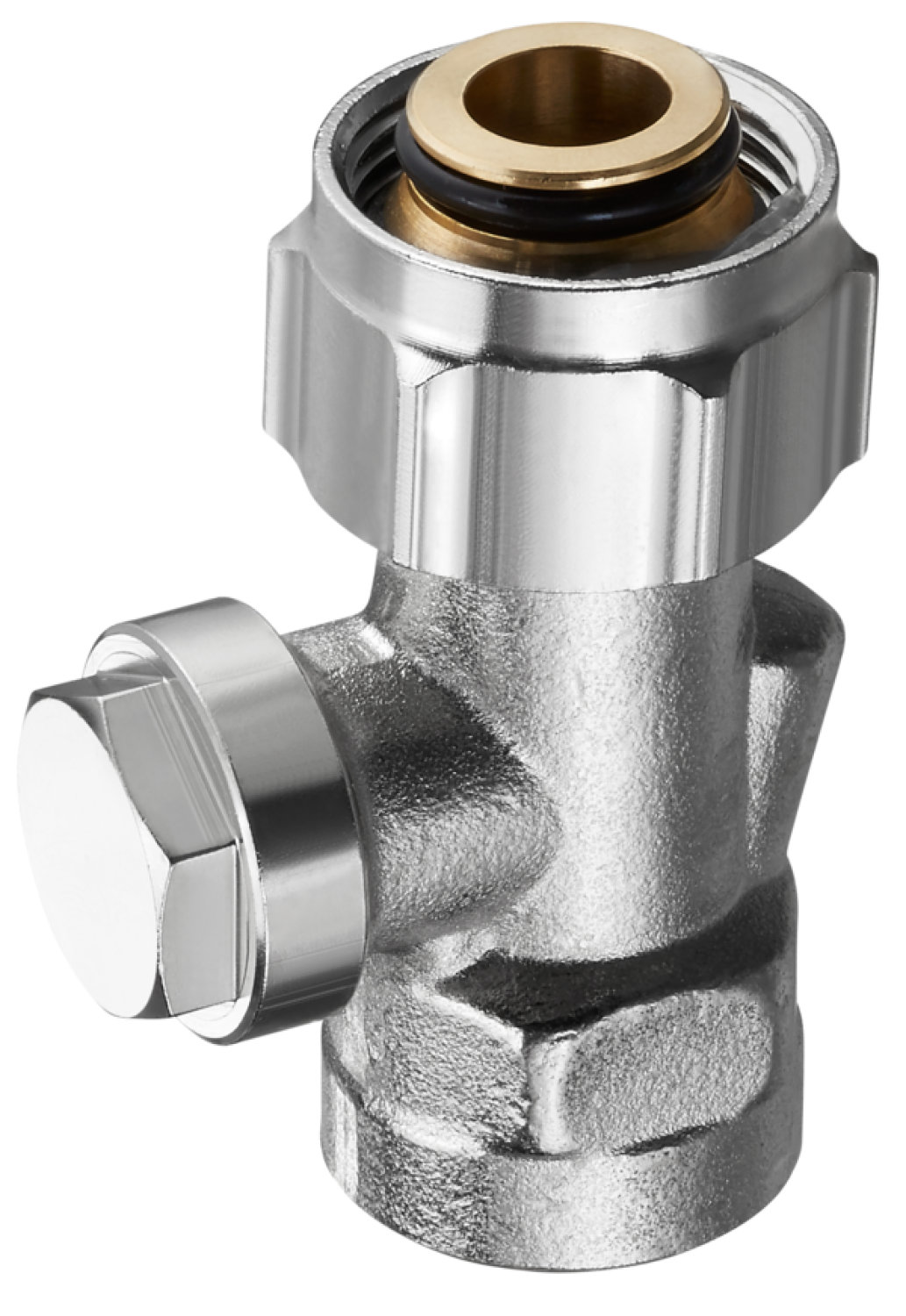 OVENTROP-Absperrverschraubung Combi 3 "Multiflex F",3/4"ÜM x 3/4"AG, Ms, vern.