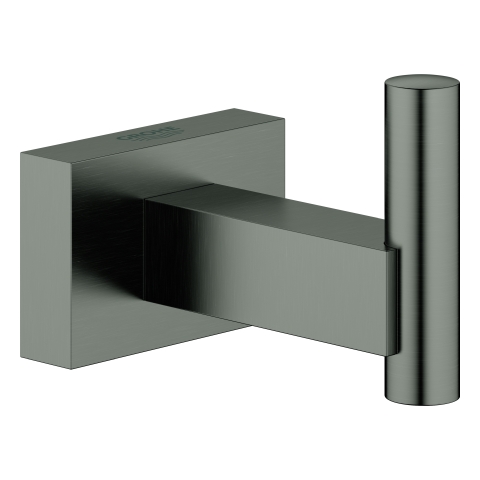 GROHE Bademantelhaken Essentials Cube 40511_1 Metall hard graphite gebürstet