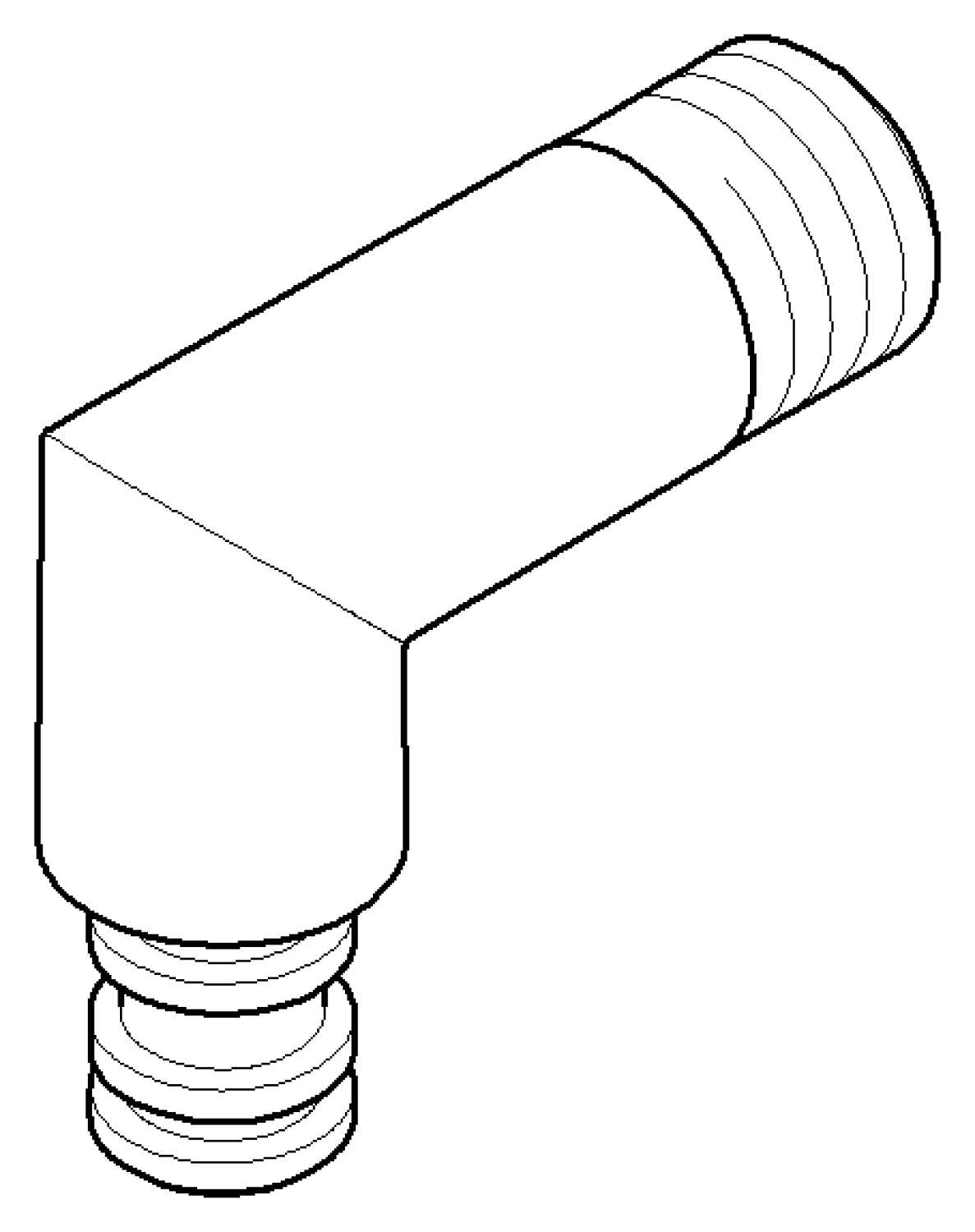DO Anschluss ERSATZTEILE 09110301310 63 x 59 x 23 mm Chrom