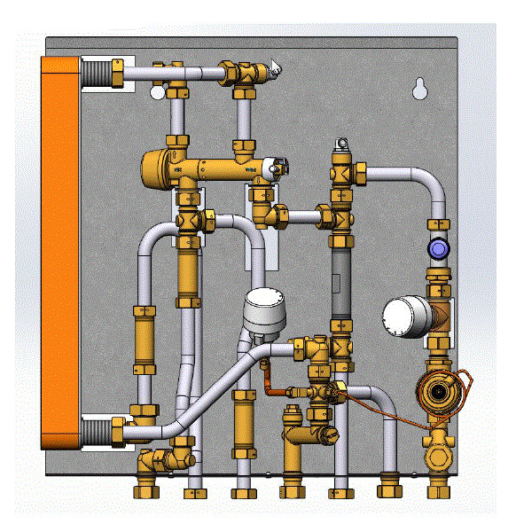 Danfoss Wohnungsstation AkvaVita MSS NT-Heizung, 58kW