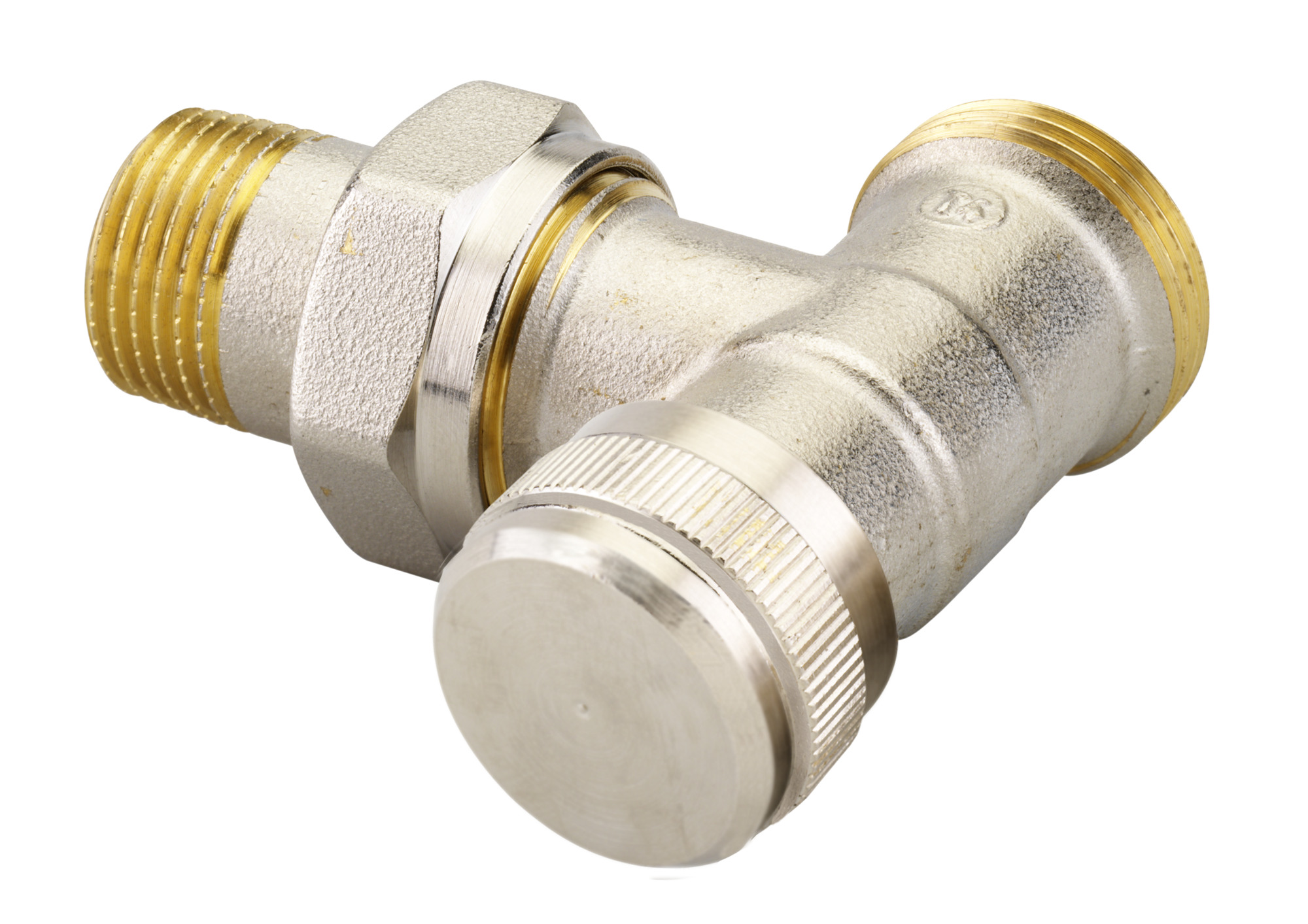 Danfoss Rücklaufverschraubung RLV 15 G 3/4 AG, Eck, vernickelt