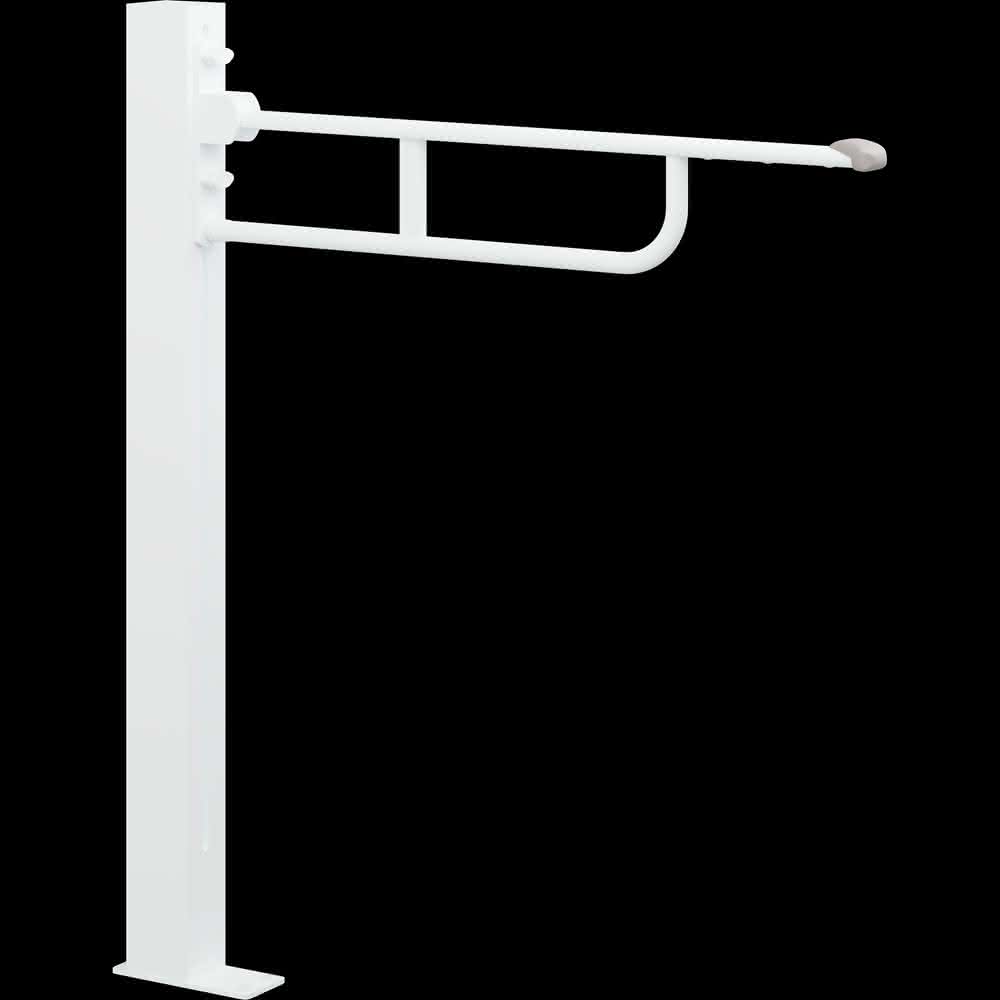 Value Fußbodensäule mit Stützklappgriff höhenverstellbar, 955mm, Weiß Value Fußbodensäule mit Stützklappgriff höhenverstellbar, 955mm, Weiß