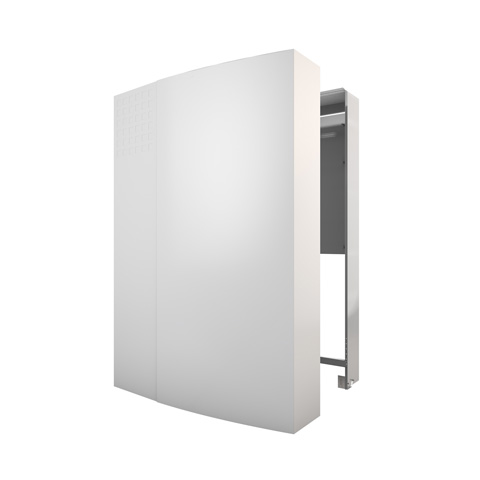 Flamco Aufputzputz-Haube wandhängend 1330 X 850 X 210, RAL 9016, inkl.Zarge