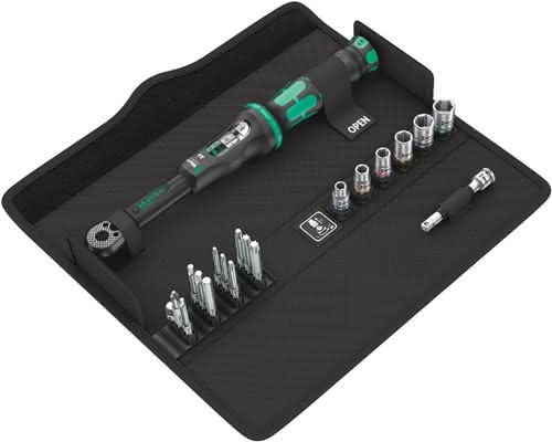 Drehmomentschlüsselset Click-Torque A 6 Set 1 20tlg.2,5-25 Nm 1/4 Zoll WERA Drehmomentschlüsselset Click-Torque A 6 Set 1 20tlg.2,5-25 Nm 1/4 Zoll WERA