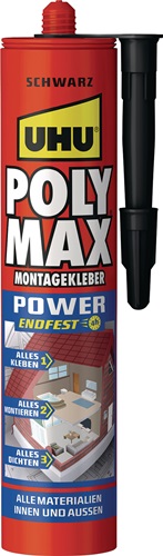 Kleb-/Dichtstoff POLY MAX EXPRESS schwarz 425g Kartusche UHU Kleb-/Dichtstoff POLY MAX EXPRESS schwarz 425g Kartusche UHU
