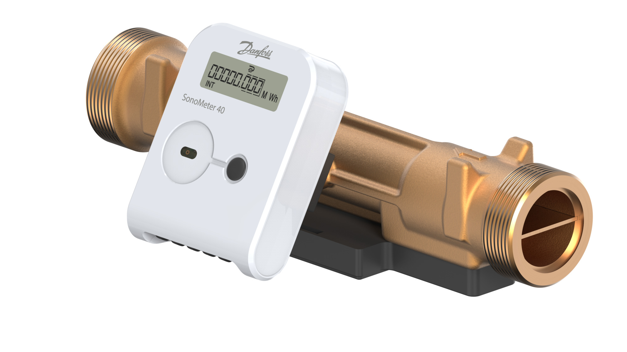 Danfoss Wärmezähler SonoMeter 40 QP10 DN40 RL PN25 Batt OMS Pu IP65 kWh