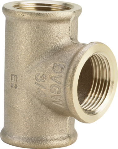 Viega T-Stück 3130 in Rp1 1/4 x Rp1/2 x Rp1 1/4 Rotguss