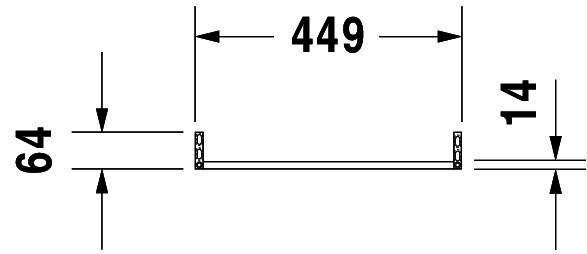 DU Handtuchhalter, Schwarz Matt, 449x64x71 mm, Anzahl Arme: 1