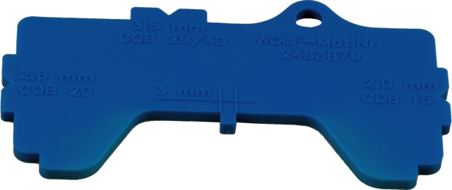 Wolf Brennereinstelllehre für COB Wolf Brennereinstelllehre für COB