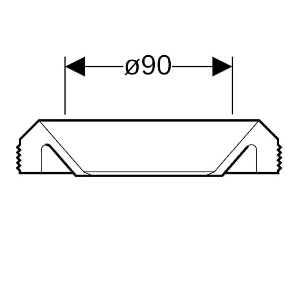 Geberit Manschette d90