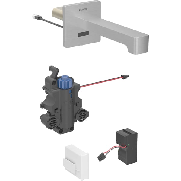 Geberit Brenta WT-Arm.,Wandmontage, Netzbetr. f. UP-Funkt.Box, Therm.Mi.,L:22cm, edst.