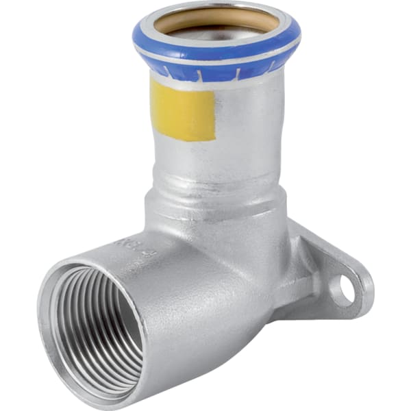 Geberit Mapress Edelstahl Anschlusswinkel 90Gr (Gas) d22-Rp1/2