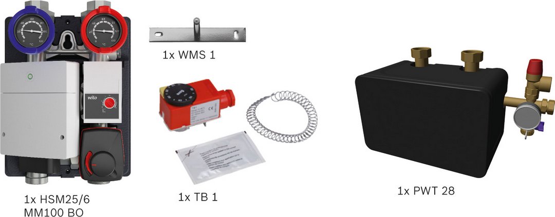 BOSCH Heizkreis-Standardpaket BOPA HKW05 1 Heizkreis mit Systemtrennung PWT 28