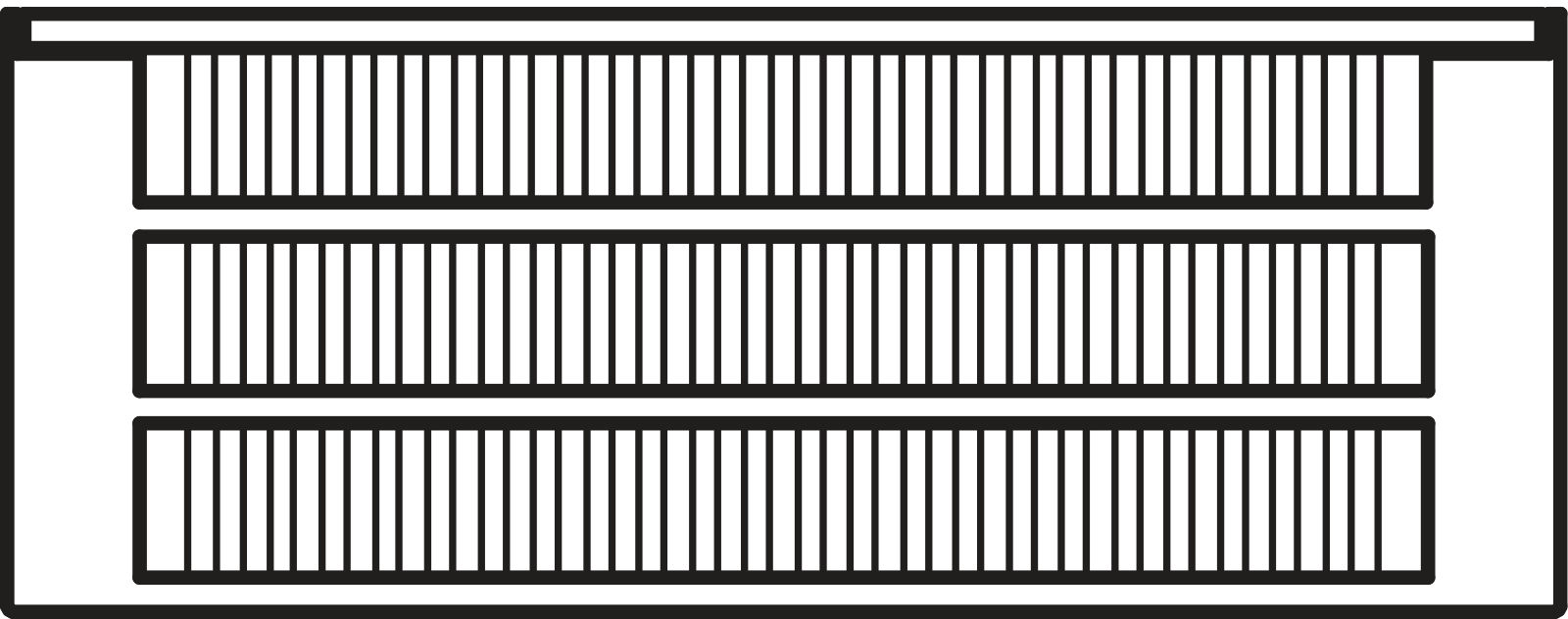 Kermi L-Kon S Typ33 BH140x194x1600mm QN1832,weiß,6bar, m. Abd., AB Uni.,VE4,5