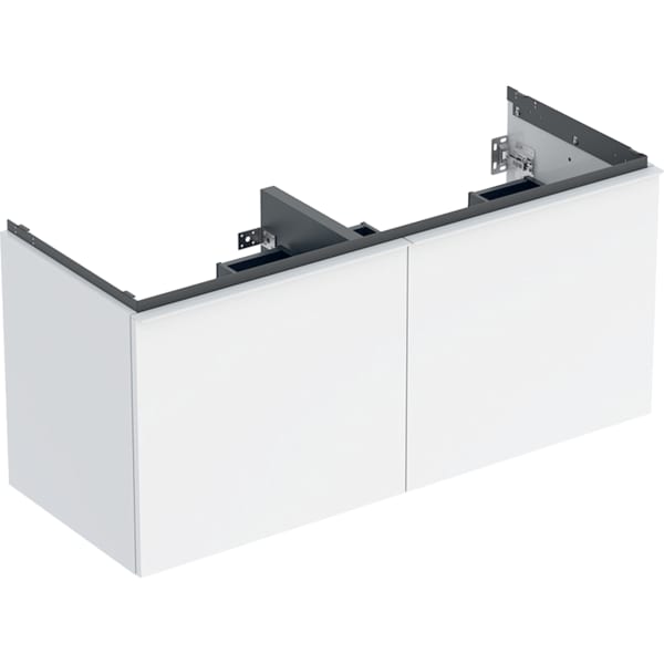 Geberit Acanto US für DWT B:120cm, 2 Schubl. 2 i.Schubl., weiß hgl.
