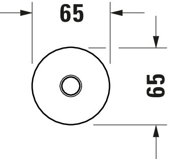 Duravit Brausearm L 300mm, Deckemontage Rosette Rund, Bronze Gebürstet