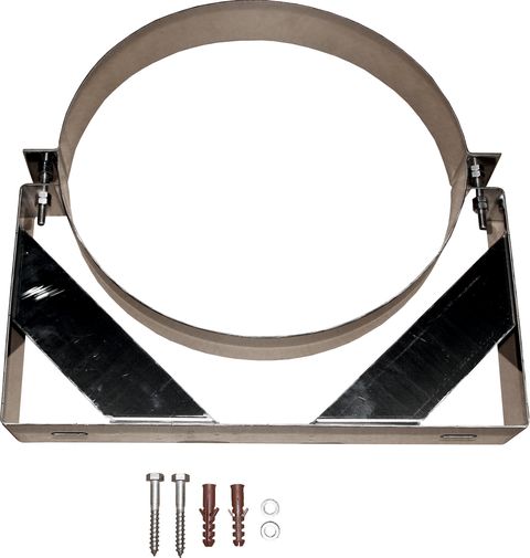 Wolf Wandhalterung DN400 verstellbar aus Edelstahl