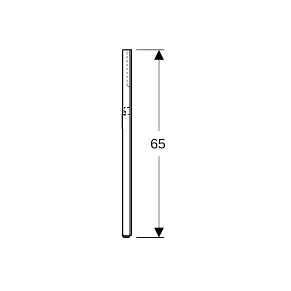 Geberit Option Lichtspiegel Beleuchtung oben, 90x65x3,5cm