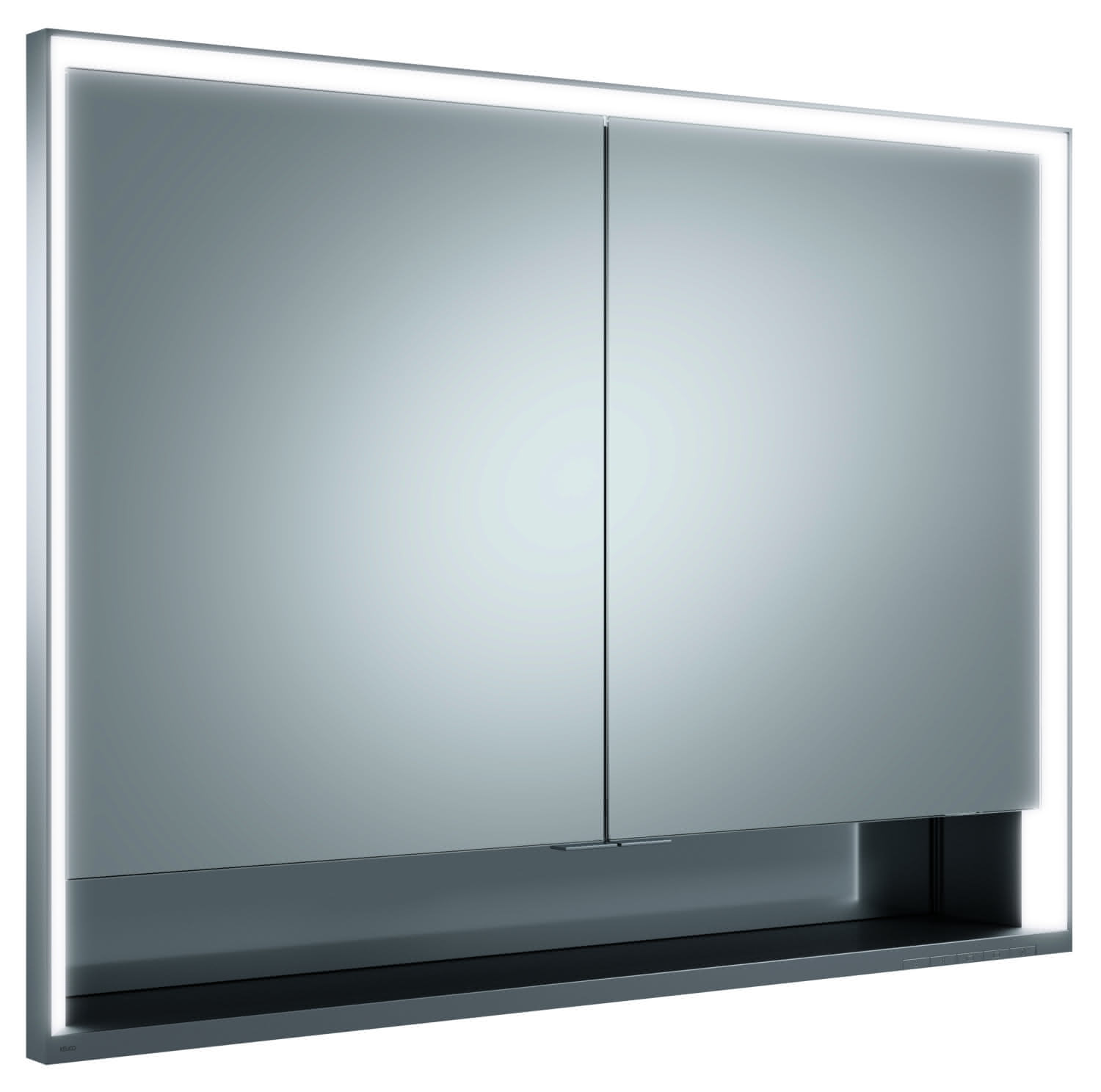 KEUCO SPS R. Lumos 14318, mit Ablagef., Einbau, silb-elox., 1050x735x165mm