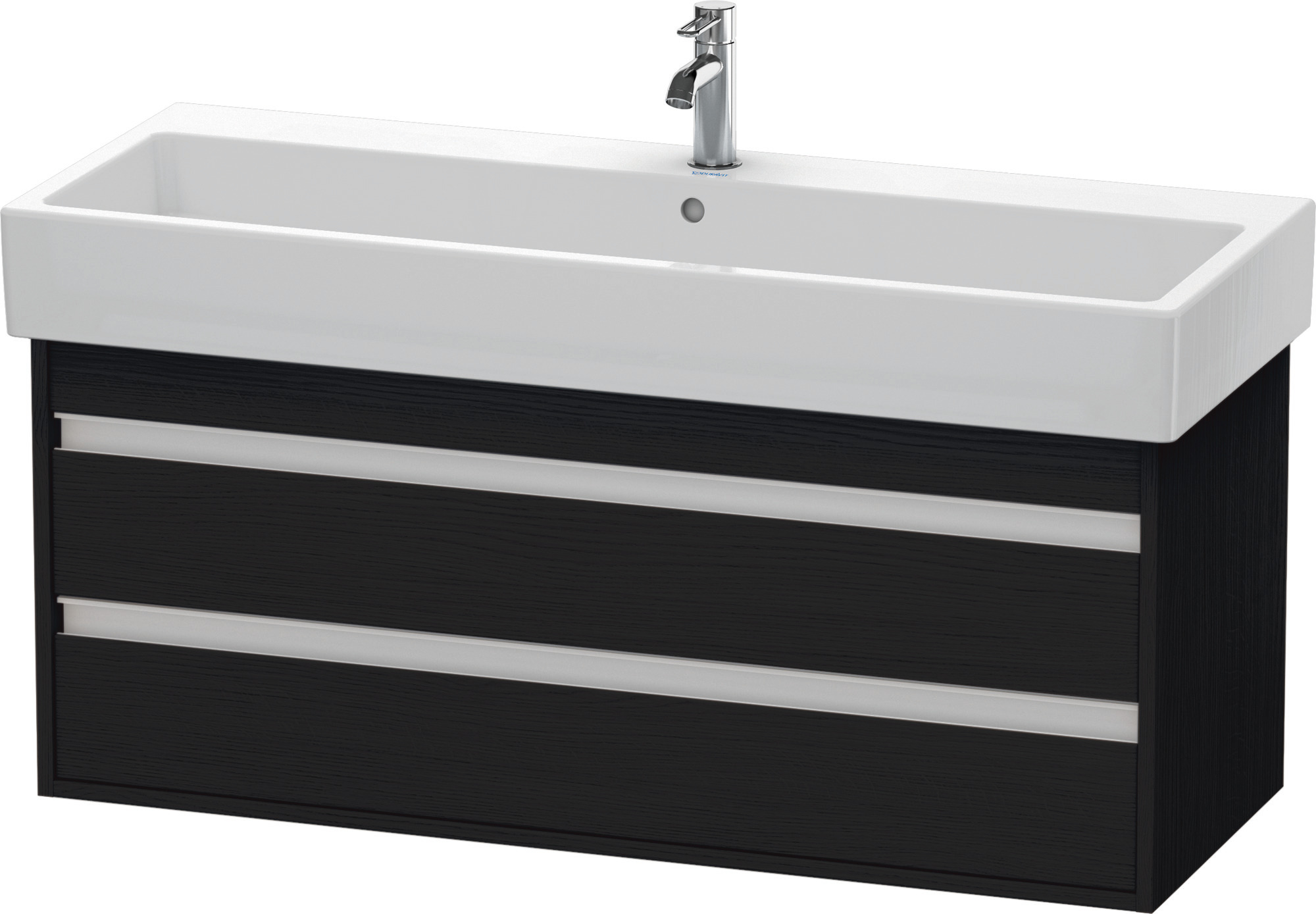 Duravit WTU wandhängend Ketho 440x1150x480mm 2 SchKa, für 045412, Eiche Schwarz