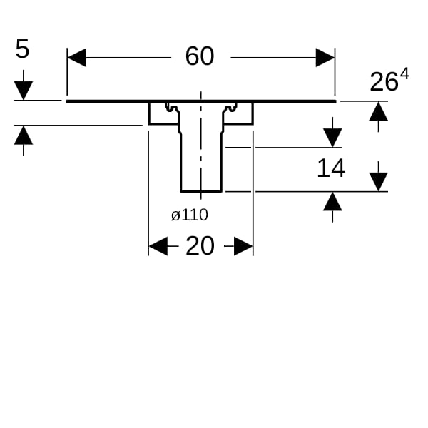 Geberit Dampfsperrenanschluss d110