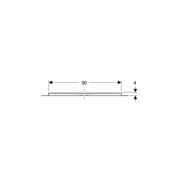 Geberit Olona Duschwanne 170 x 90 cm rechteckig, mit Dichtvlies, weiß matt