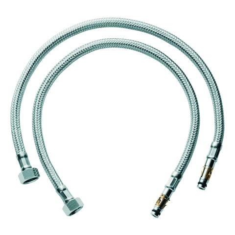 GROHE Druckschlauch 45484 3/8" x 484mm 2 Stück chrom GROHE Druckschlauch 45484 3/8" x 484mm 2 Stück chrom