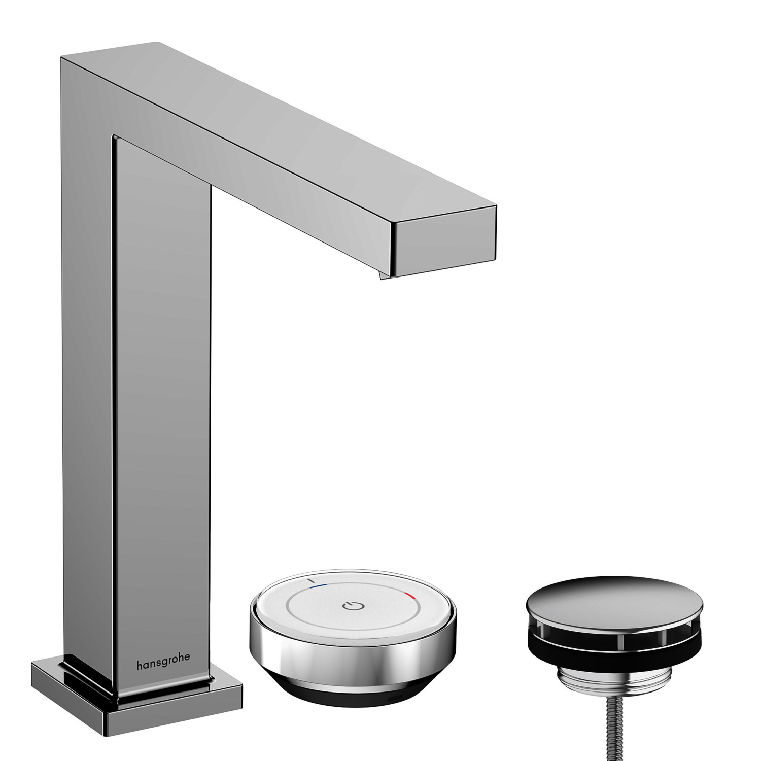 Hansgrohe 2-Loch WTM 150 Tecturis E mit Ablaufgarnitur chrom