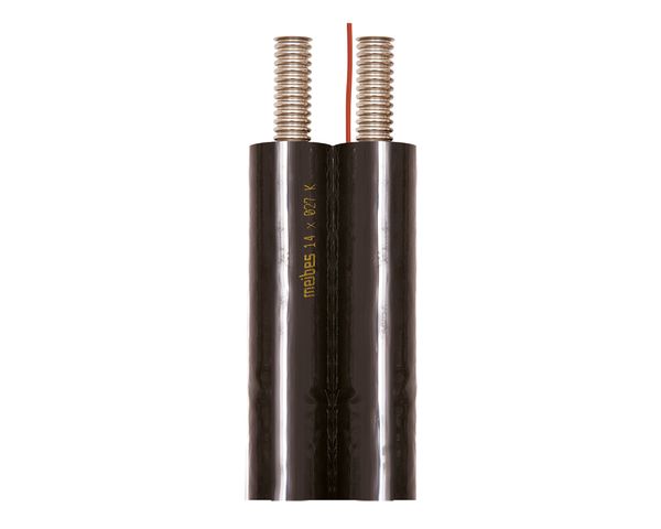 Flamco Edelstahlwellrohr, Doppelstrangiso. DN 20, mit Folie, mit Kabel, 20 m