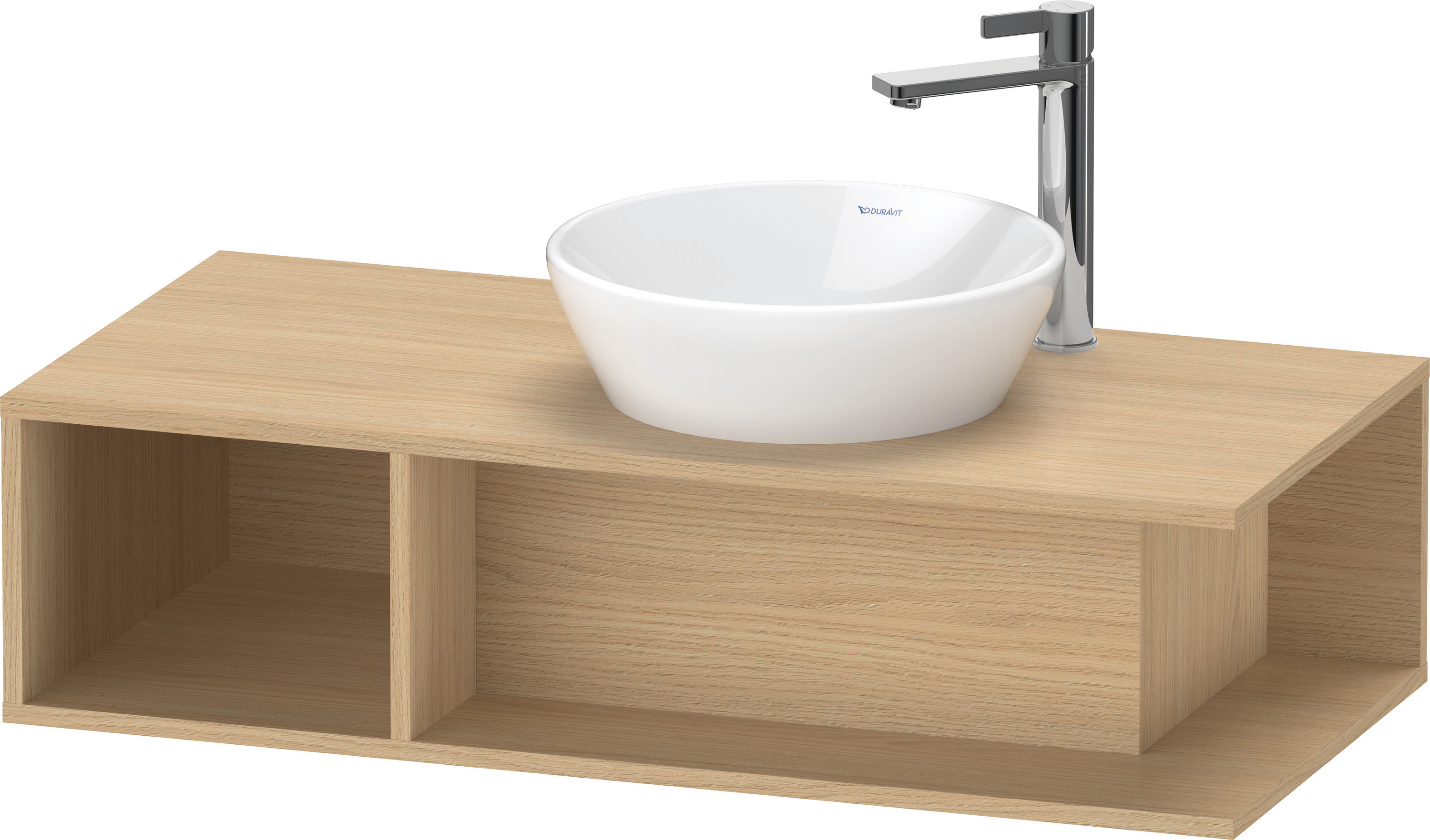 Duravit D-Neo WTU wandh.,1 offenes Fach l., 260x1000x480mm, Eiche Natur