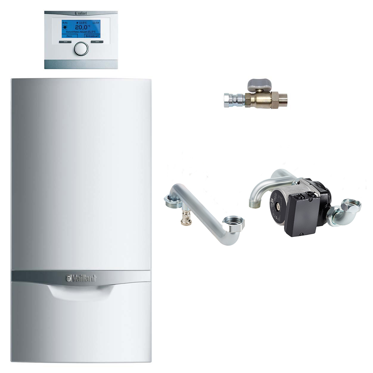 Vaillant Paket 1.200/7 ecoTEC plus VC 806/5 E, VRC 700/6,Zubehör