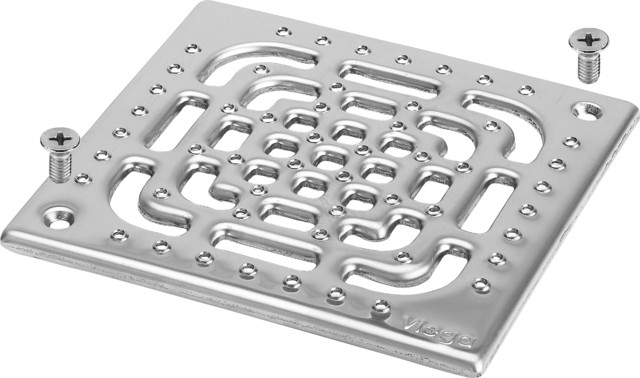 Viega Rost 4933.6 in 143x143mm Edelstahl rutschhemmend
