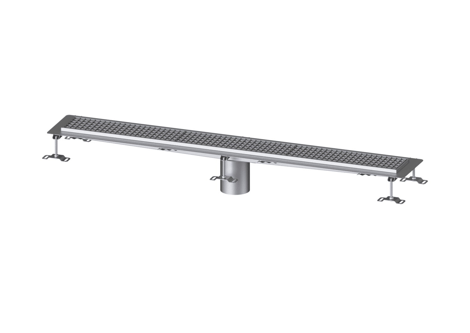 KESSEL-Kastenrinne Ferrofix Klebeflansch H: 15 mm, 156 x 1514 mm