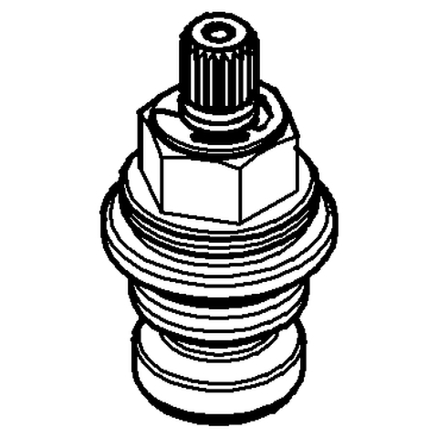 GROHE Oberteil 07156 mit kurzer Spindel 3/4"