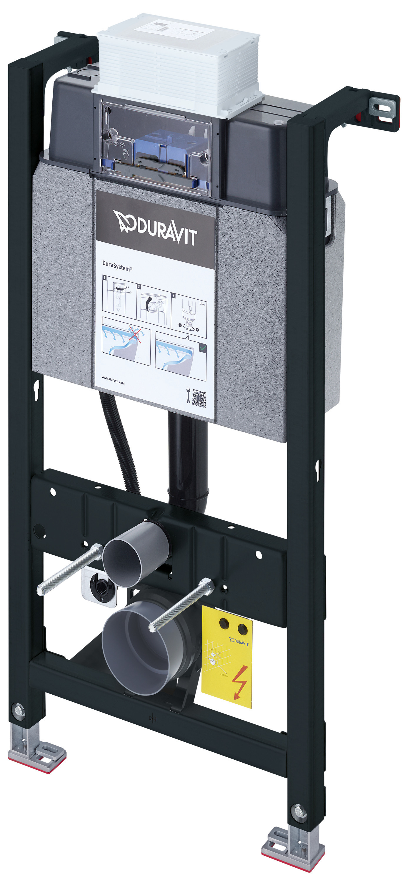 DU DuraSyst. für WWC,Standard,Trockenbau Höhe 990,Spülbed.mechanisch Vorne/Oben
