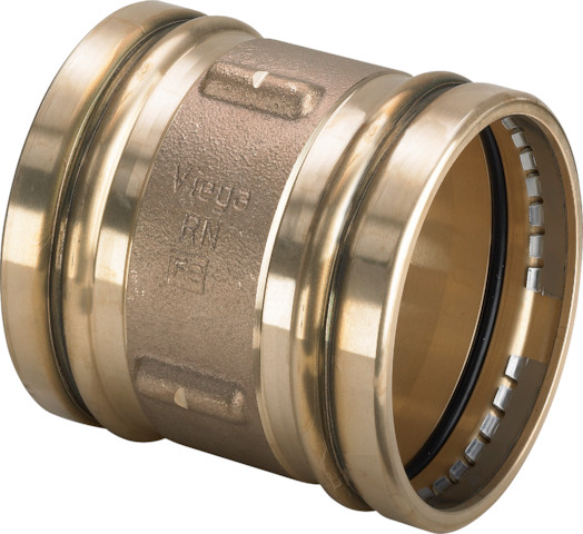 Viega Schiebemuffe Sanpress XL 2215.5XL in 76,1mm Rotguss