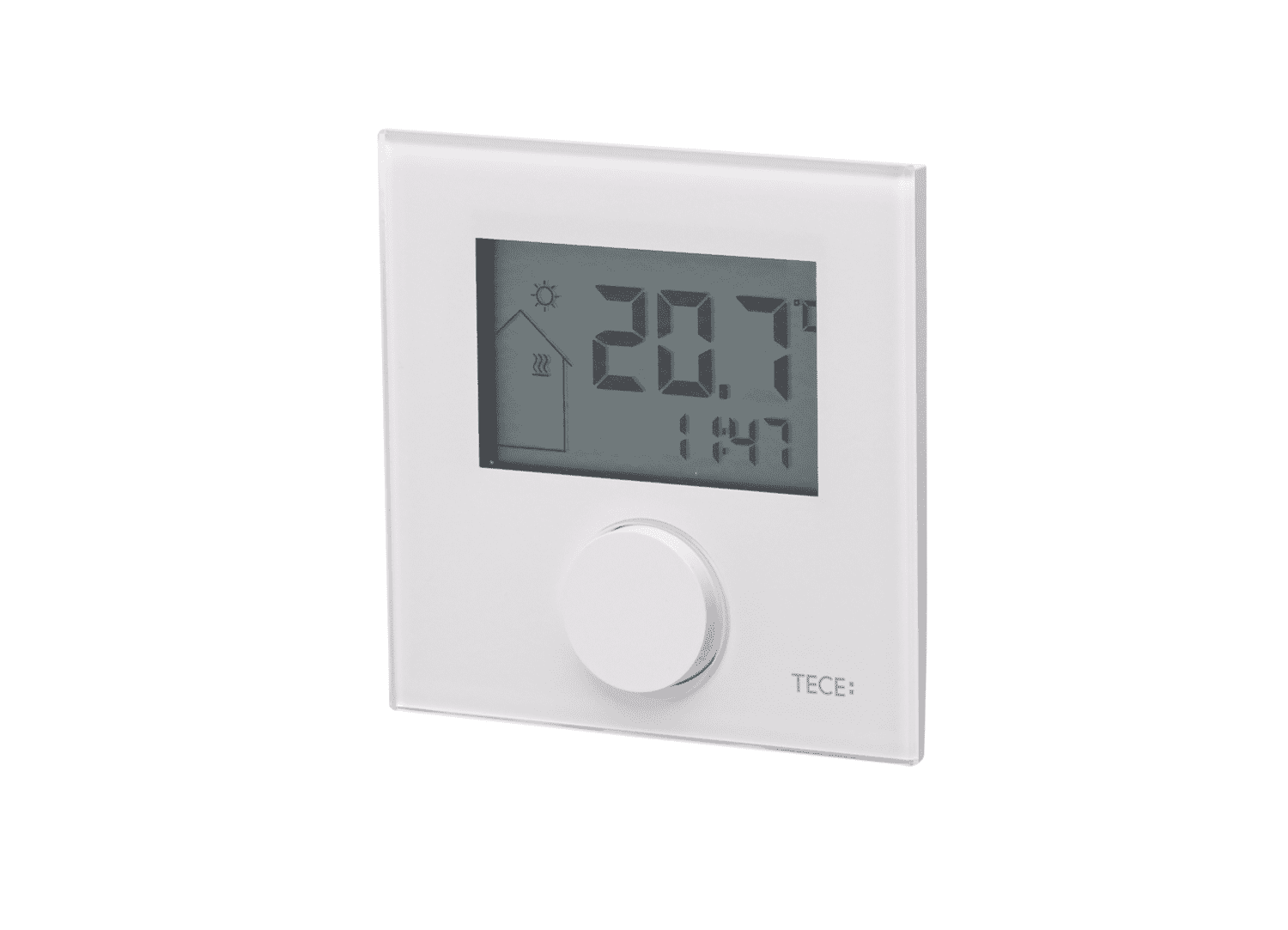 TECEfloor Design Raumthermostat, Display 230 V, Standard, Heizen, weiß