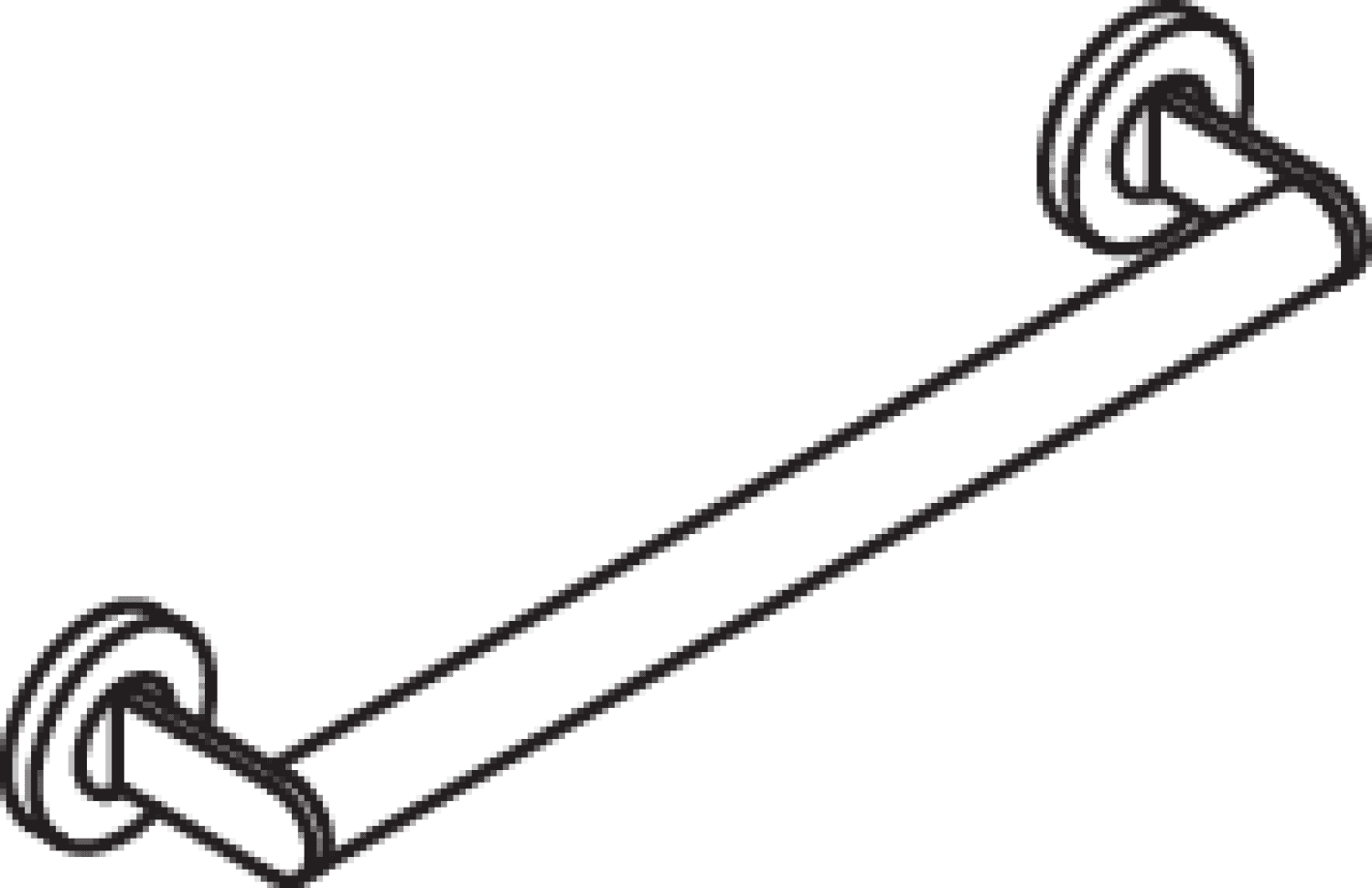 HEWI Haltegriff, d:30, L:400mm, chrom
