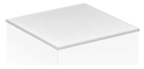 KEUCO Abdeckplatte Edition 11 31322, Cristallinglas, 700x3x524mm, weiß