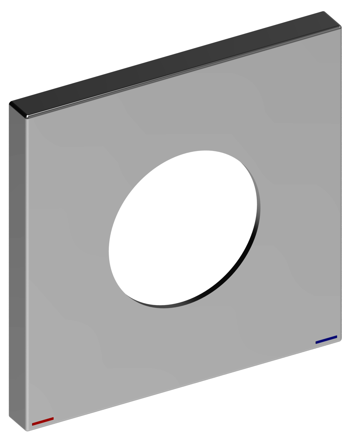 KEUCO Wandrosette EHM IXMO 59551, eckig, 105x105 mm, Bronze gebürstet