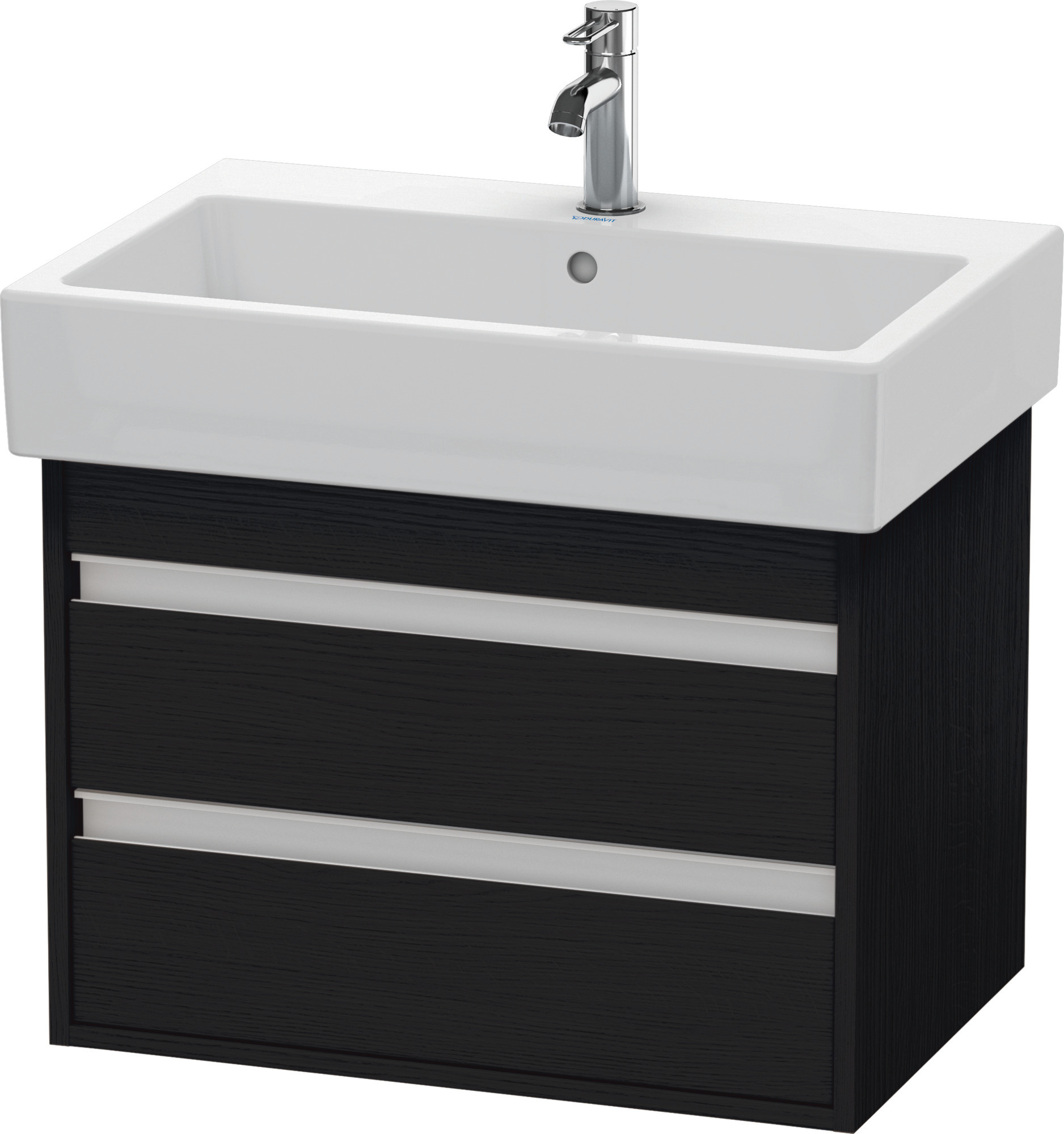 Duravit WTU wandhängend Ketho 440x650x480mm 2 SchKa, für 045470, Eiche Schwarz