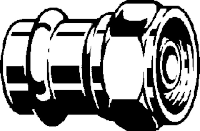 Viega Verschraubung mit SC Profipress G 2661 für Gas in 18mm x G1 3/8 Rotguss
